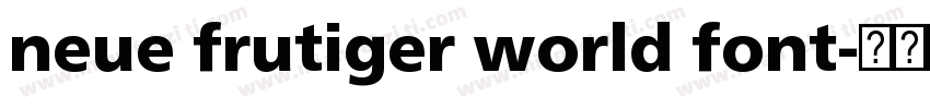 neue frutiger world font字体转换